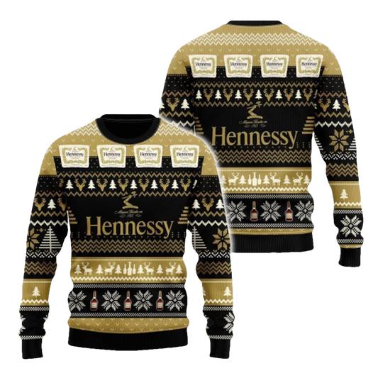 Hennessy Whiskey Ugly Christmas Sweater - Moonbestprint