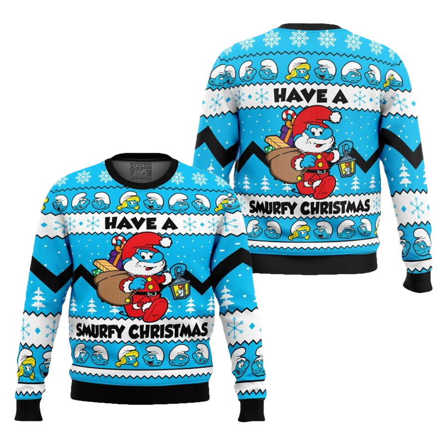 Have A Smurfy The Smurfs Ugly Christmas Sweater - Moonbestprint