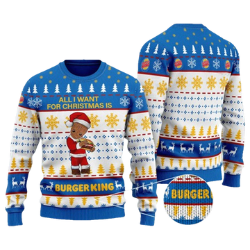Groot Need Burger King Ugly Christmas Sweater - Moonbestprint