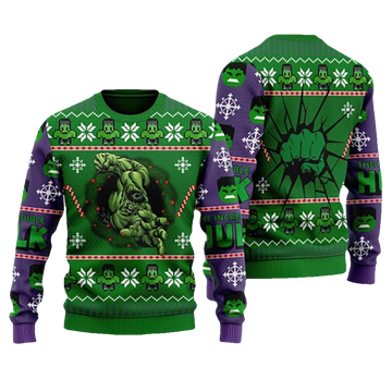 Green Hulk Ugly Christmas Sweater - Moonbestprint