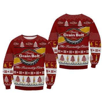 Grain Belt Beer Ugly Christmas Sweater - Moonbestprint