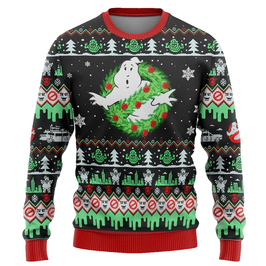 Ghostbuster Ugly Christmas Sweater - Moonbestprint