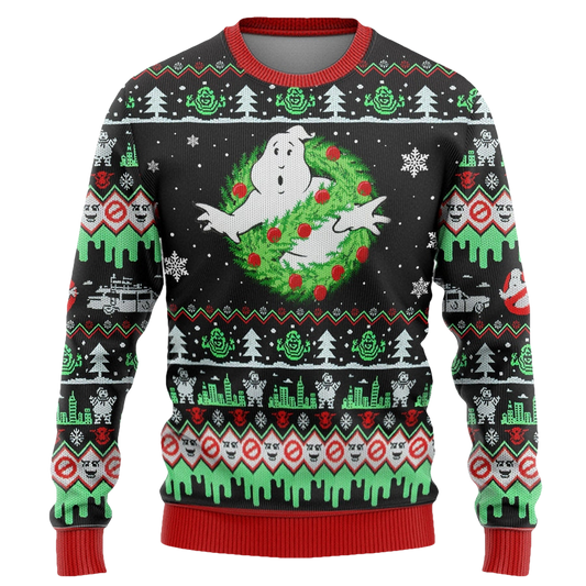 Ghostbuster Ugly Christmas Sweater - Moonbestprint