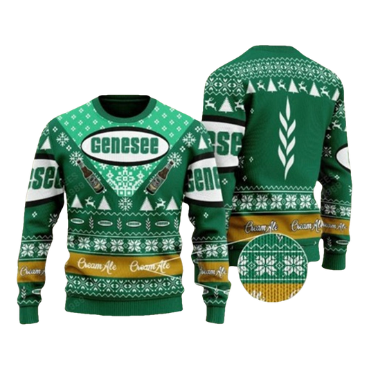 Genesee Cream Ale Beer Ugly Christmas Sweater - Moonbestprint
