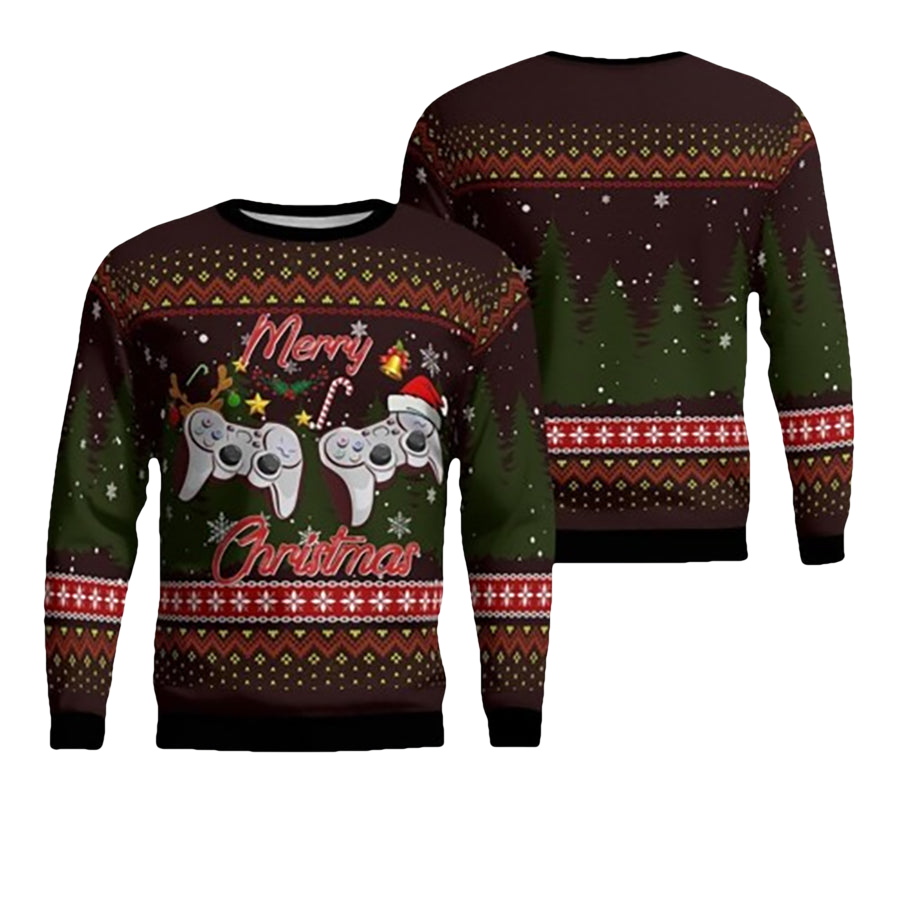 Gamer Game Console Ugly Christmas Sweater - Moonbestprint