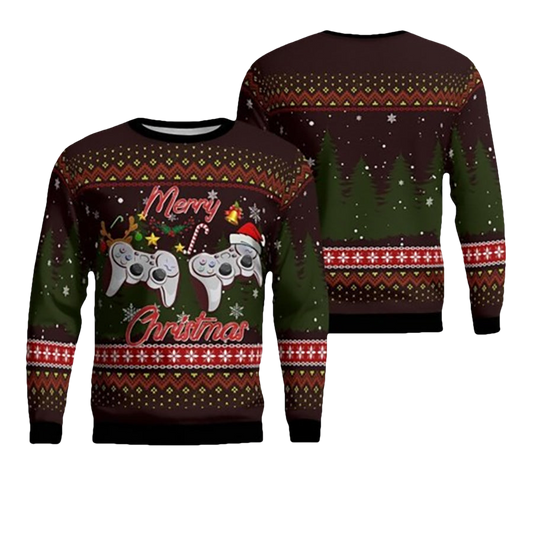 Gamer Game Console Ugly Christmas Sweater - Moonbestprint