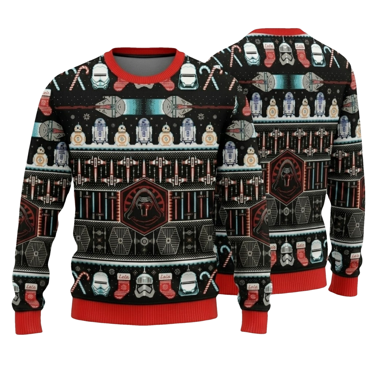 Galactic Sci-Fi Heroes Star Wars Ugly Christmas Sweater - Moonbestprint