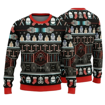 Galactic Sci-Fi Heroes Star Wars Ugly Christmas Sweater - Moonbestprint