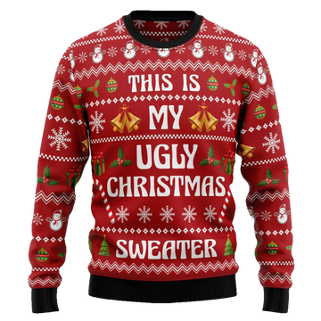 Funny This Is My Ugly Christmas Sweater - Moonbestprint