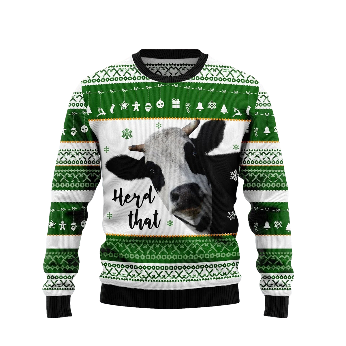 Funny Cow Herd That Ugly Christmas Sweater - Moonbestprint