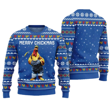 Funny Chicken Merry Chickmas Ugly Christmas Sweater - Moonbestprint