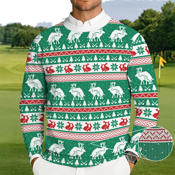 Funny Adult Naughty Reindeer Ugly Christmas Sweater - Moonbestprint