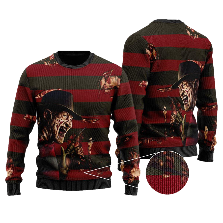 Freddy Krueger Ugly Christmas Sweater - Moonbestprint