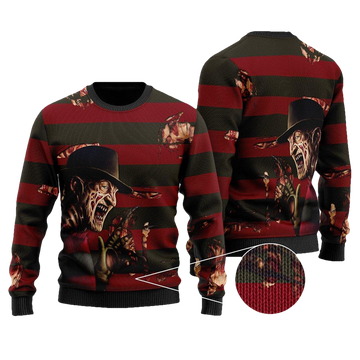 Freddy Krueger Ugly Christmas Sweater - Moonbestprint