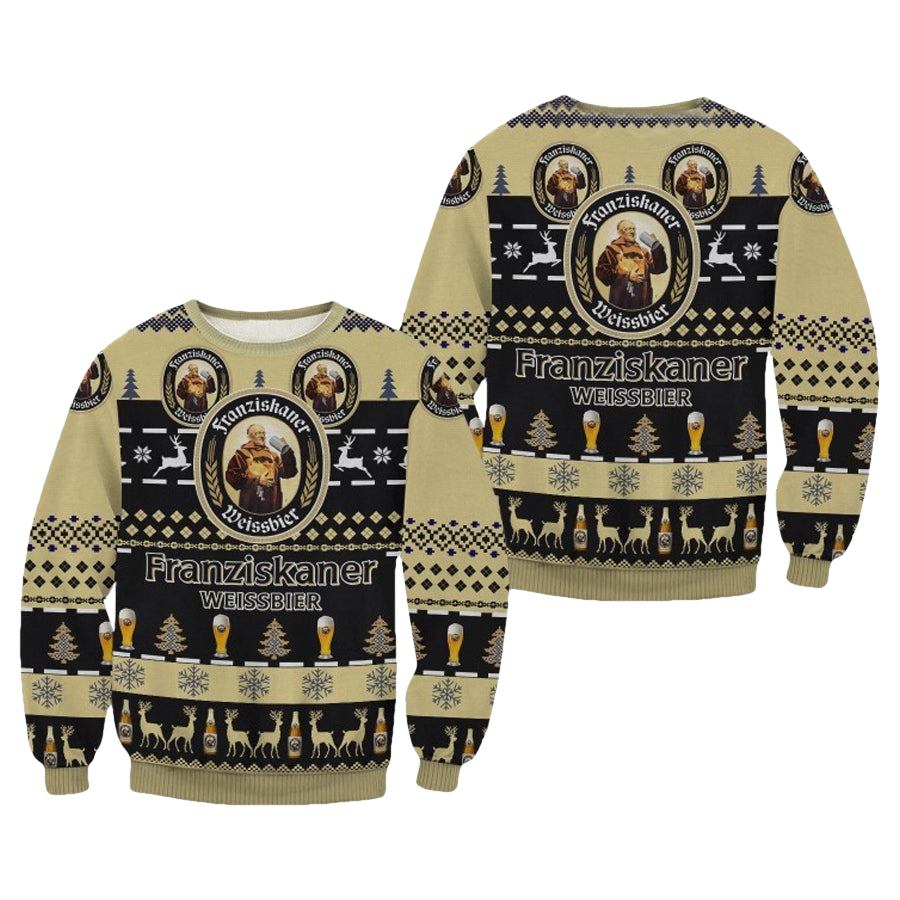 Franziskaner Weissbier Beer Ugly Christmas Sweater - Moonbestprint