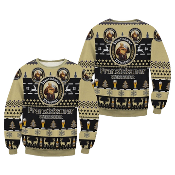 Franziskaner Weissbier Beer Ugly Christmas Sweater - Moonbestprint