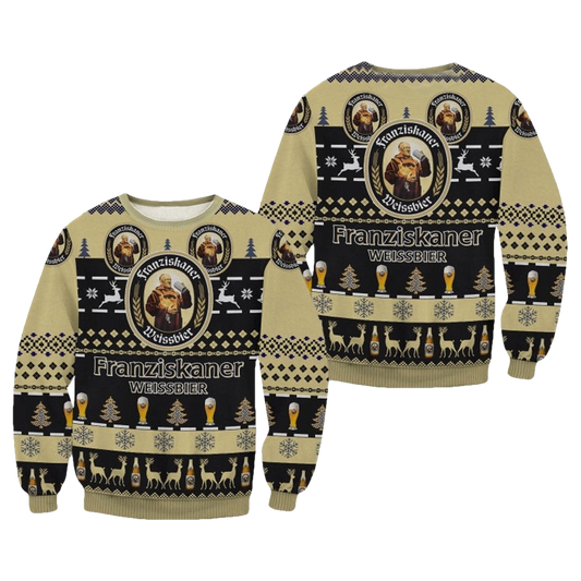 Franziskaner Weissbier Beer Ugly Christmas Sweater - Moonbestprint