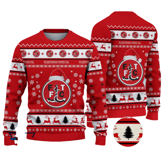 Fleetwood Town Christmas Ugly Sweater - Moonbestprint