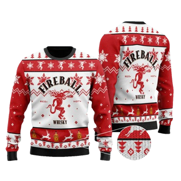 Fireball Ugly Christmas Sweater - Moonbestprint