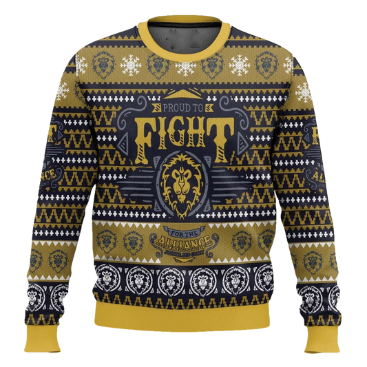 Fight World Of Warcraft Ugly Christmas Sweater - Moonbestprint