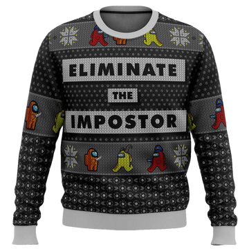 Eliminate The Impostor Among Us Ugly Christmas Sweater - Moonbestprint