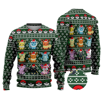 Eevee Pokemon Ugly Christmas Sweater - Moonbestprint