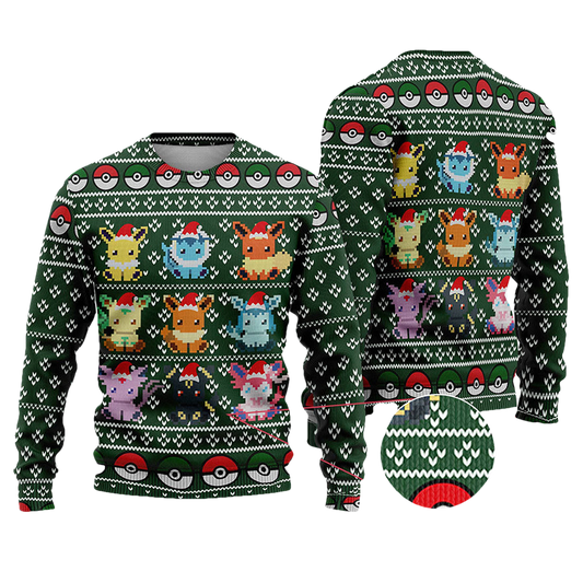 Eevee Pokemon Ugly Christmas Sweater - Moonbestprint
