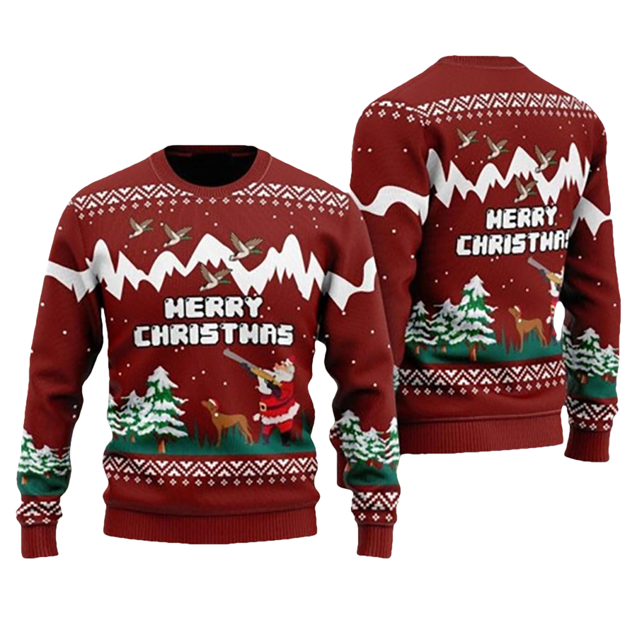 Duck Hunting Ugly Christmas Sweater - Moonbestprint