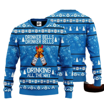 Drinker Bell Busch Light Beer Ugly Christmas Sweater - Moonbestprint
