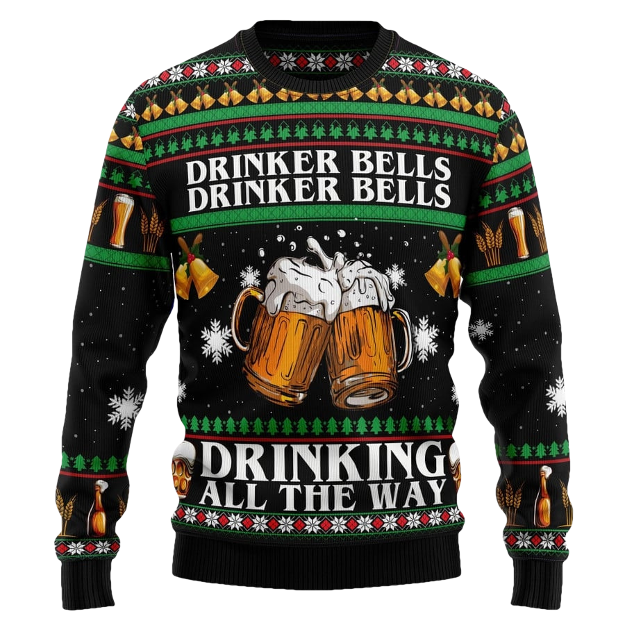 Drinker Bell Beer Ugly Christmas Sweater - Moonbestprint