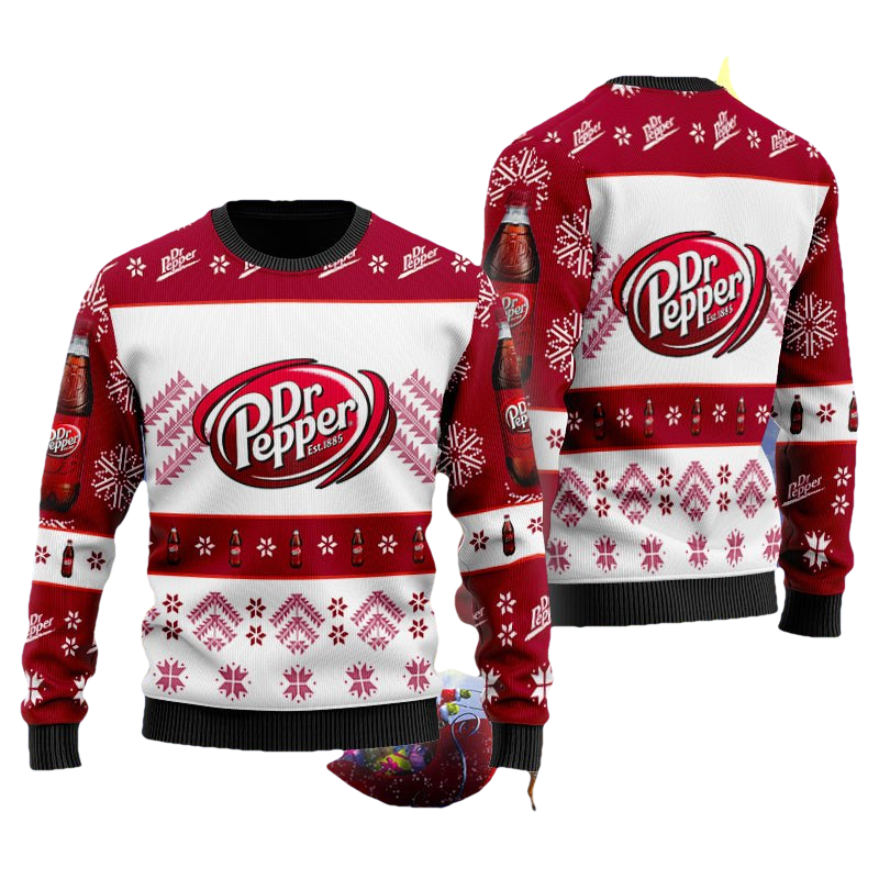 Dr Pepper Xmas Ugly Christmas Sweater - Moonbestprint