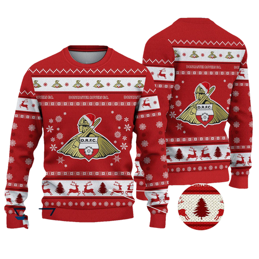 Doncaster Rovers Christmas Ugly Sweater - Moonbestprint