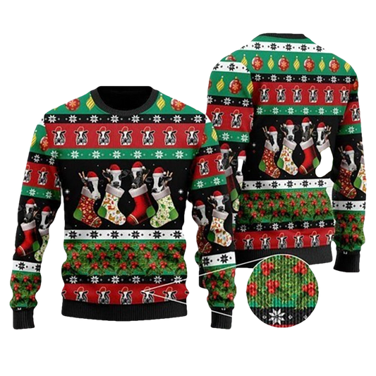 Dairy Cow Ugly Christmas Sweater - Moonbestprint