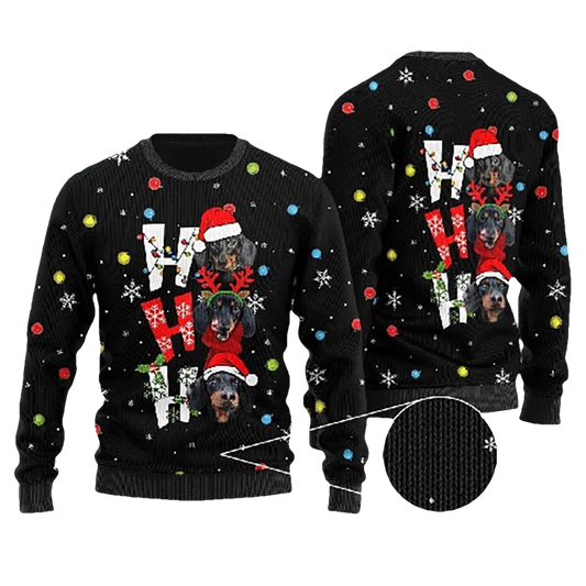 Dachshund Ugly Christmas Sweater - Moonbestprint