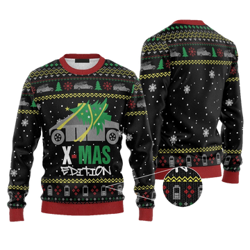 Cybertruck Edition Christmas Ugly Sweater - Moonbestprint