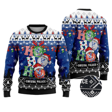 Crystal Palace Ho Ho Ho Ugly Christmas Sweater - Moonbestprint