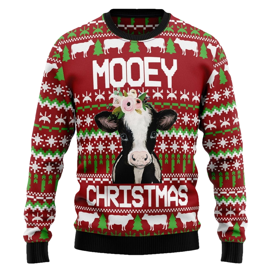 Cow Mooey Christmas Ugly Sweater - Moonbestprint