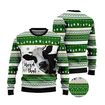 Cow Herd That Ugly Christmas Sweater - Moonbestprint