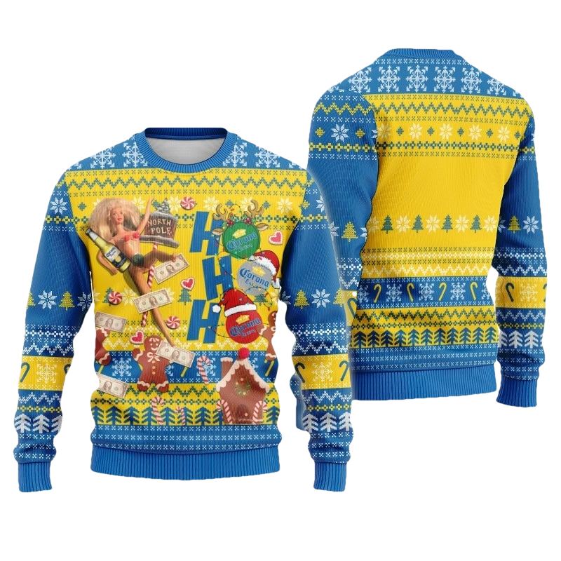 Corona Extra HoHoHo Christmas Ugly Sweater - Moonbestprint