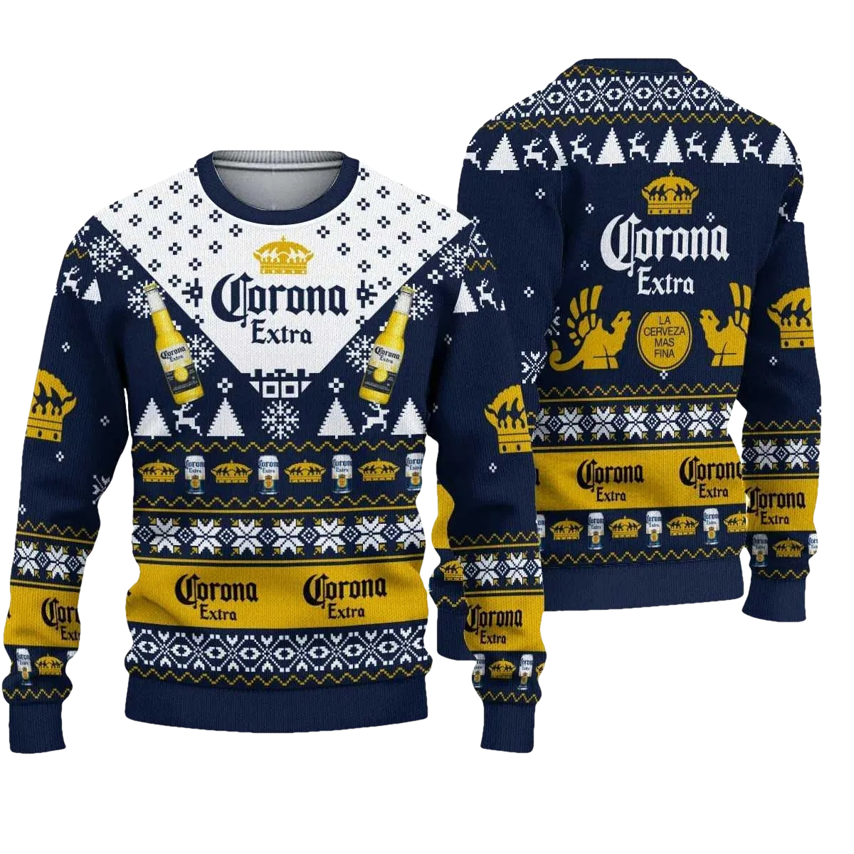Corona Extra Beer Christmas Ugly Sweater - Moonbestprint