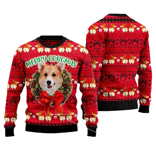 Corgi Ugly Christmas Sweater - Moonbestprint
