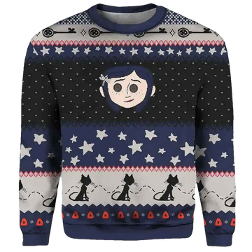 Coraline Halloween Ugly Sweater - Moonbestprint