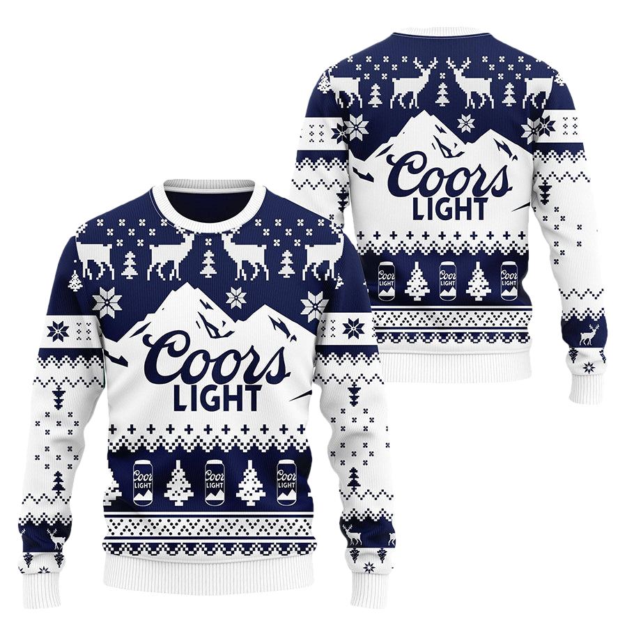 Coors Light Beer Ugly Christmas Sweater - Moonbestprint