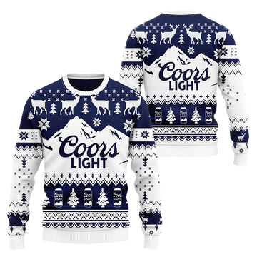 Coors Light Beer Ugly Christmas Sweater - Moonbestprint