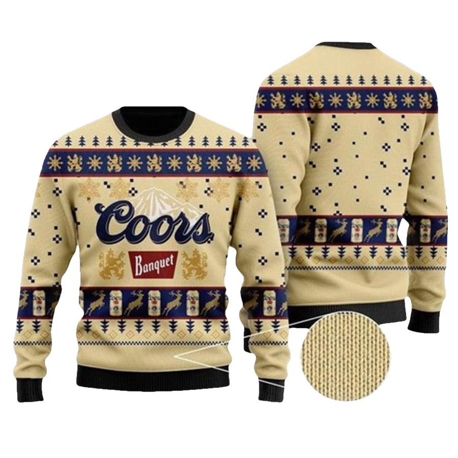 Coors Banquet Beer Ugly Christmas Sweater - Moonbestprint