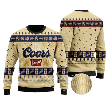 Coors Banquet Beer Ugly Christmas Sweater - Moonbestprint