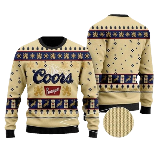 Coors Banquet Beer Ugly Christmas Sweater - Moonbestprint