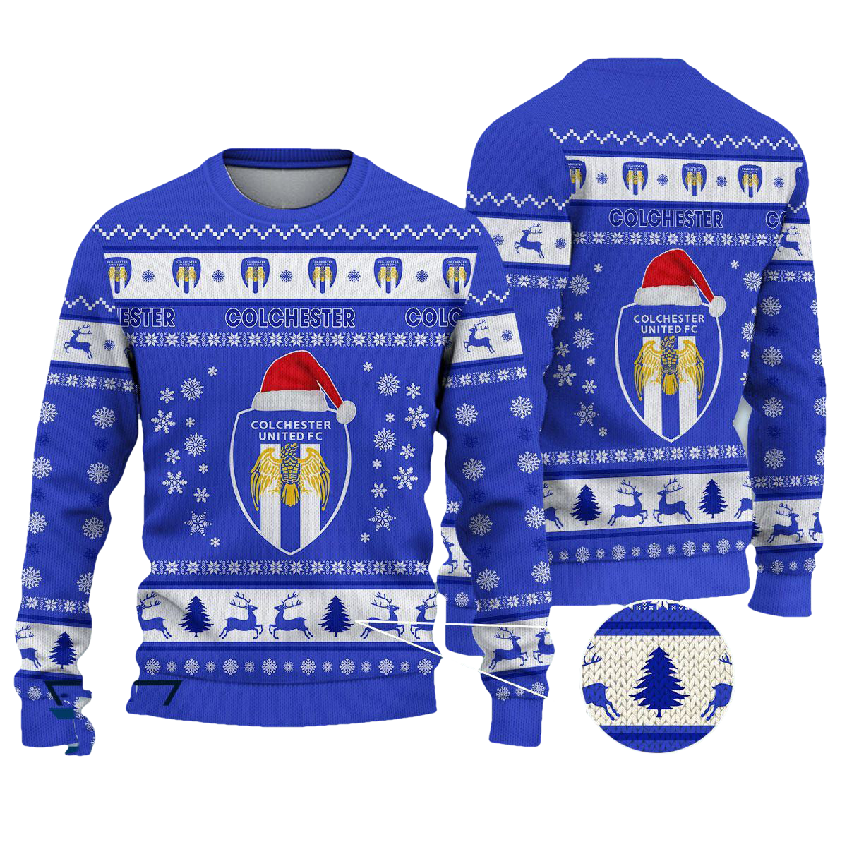 Colchester United Christmas Ugly Sweater - Moonbestprint
