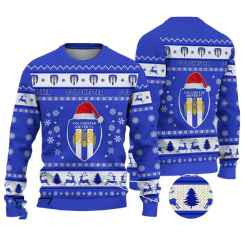 Colchester United Christmas Ugly Sweater - Moonbestprint