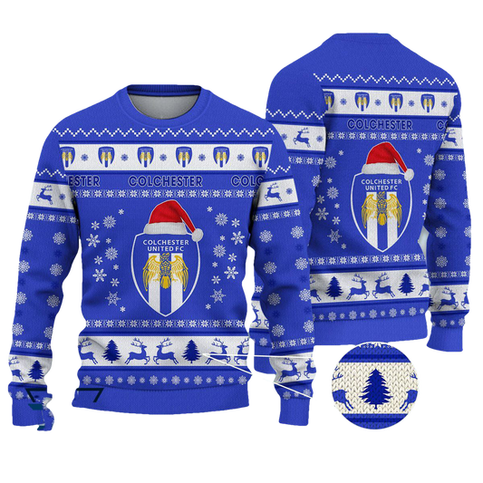 Colchester United Christmas Ugly Sweater - Moonbestprint
